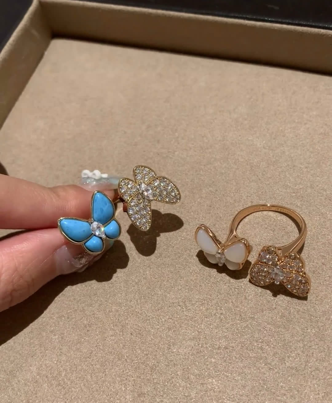 Van Cleef & Arpels Butterfly Stud Earrings